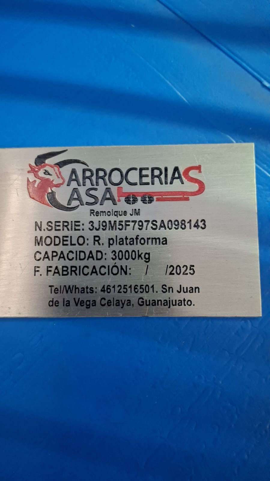 Identificación de remolques
